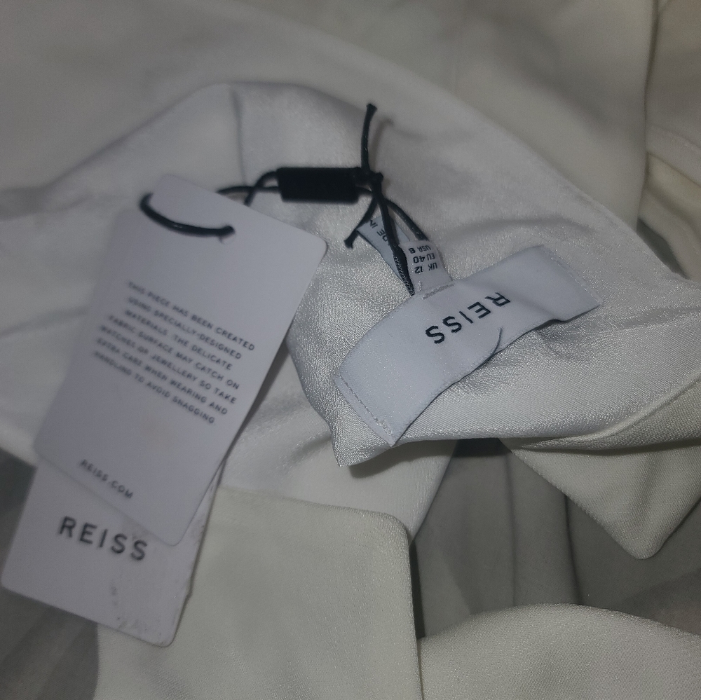 Reiss White Sleeveless Tie-Back Maxi Dress - Picture 6 of 6
